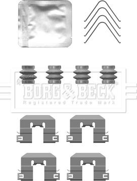 Borg & Beck BBK1695 - Kit accessori, Pastiglia freno www.autoricambit.com