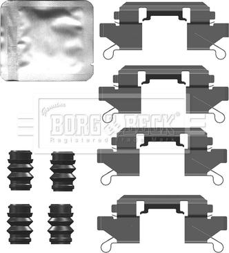 Borg & Beck BBK1691 - Kit accessori, Pastiglia freno www.autoricambit.com