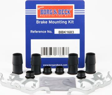 Borg & Beck BBK1683 - Kit accessori, Pastiglia freno www.autoricambit.com