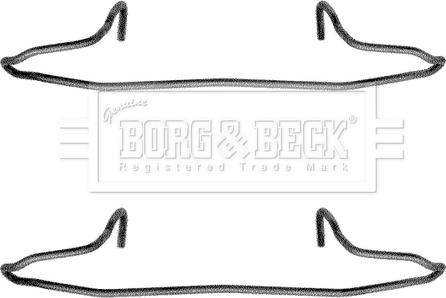 Borg & Beck BBK1040 - Kit accessori, Pastiglia freno www.autoricambit.com