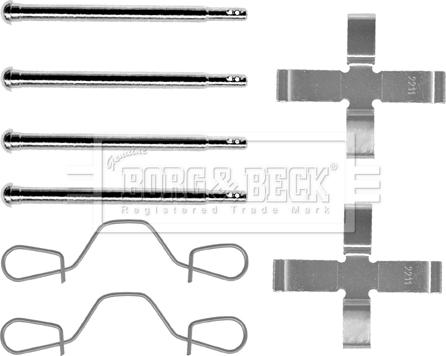 Borg & Beck BBK1006 - Kit accessori, Pastiglia freno www.autoricambit.com