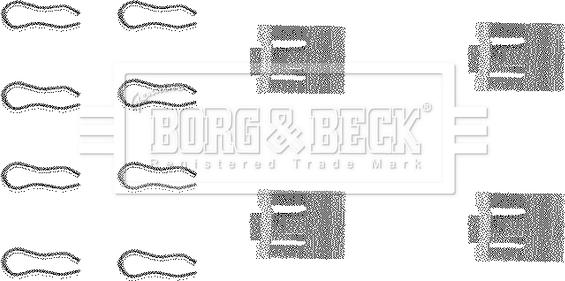 Borg & Beck BBK1001 - Kit accessori, Pastiglia freno www.autoricambit.com