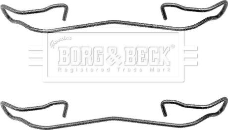 Borg & Beck BBK1039 - Kit accessori, Pastiglia freno www.autoricambit.com