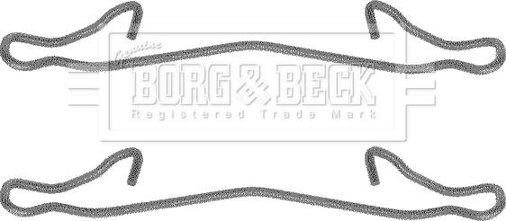 Borg & Beck BBK1036 - Kit accessori, Pastiglia freno www.autoricambit.com