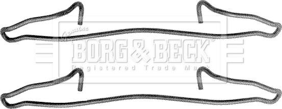 Borg & Beck BBK1038 - Kit accessori, Pastiglia freno www.autoricambit.com