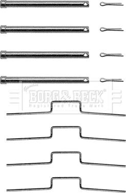 Borg & Beck BBK1074 - Kit accessori, Pastiglia freno www.autoricambit.com