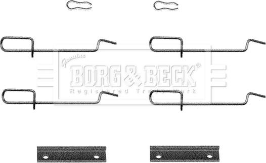 Borg & Beck BBK1119 - Kit accessori, Pastiglia freno www.autoricambit.com