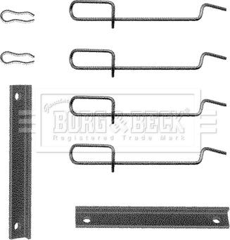 Borg & Beck BBK1124 - Kit accessori, Pastiglia freno www.autoricambit.com