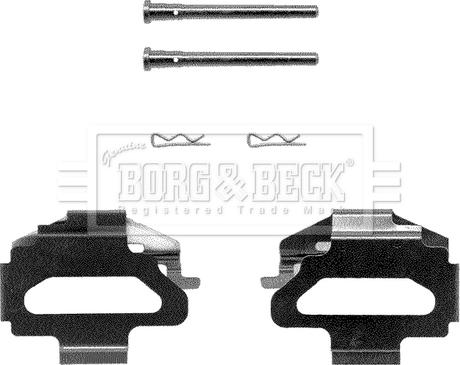 Borg & Beck BBK1125 - Kit accessori, Pastiglia freno www.autoricambit.com