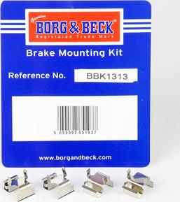 Borg & Beck BBK1313 - Kit accessori, Pastiglia freno www.autoricambit.com