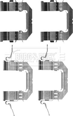 Borg & Beck BBK1244 - Kit accessori, Pastiglia freno www.autoricambit.com