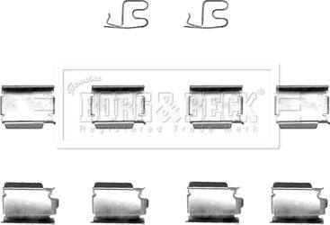 Borg & Beck BBK1201 - Kit accessori, Pastiglia freno www.autoricambit.com