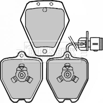 Borg & Beck BBP1944 - Kit pastiglie freno, Freno a disco www.autoricambit.com