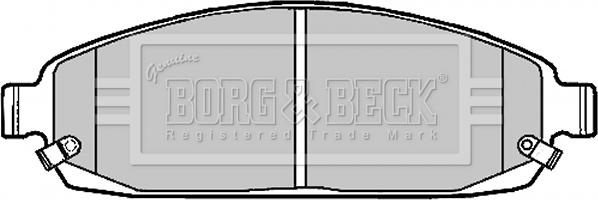 Borg & Beck BBP1911 - Kit pastiglie freno, Freno a disco www.autoricambit.com