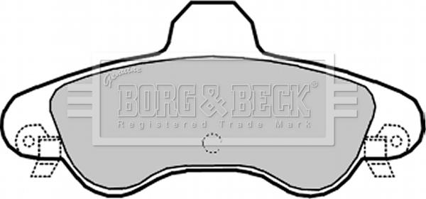 Borg & Beck BBP1934 - Kit pastiglie freno, Freno a disco www.autoricambit.com
