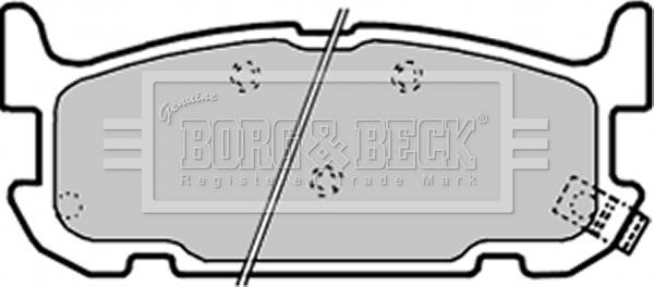 Borg & Beck BBP1936 - Kit pastiglie freno, Freno a disco www.autoricambit.com