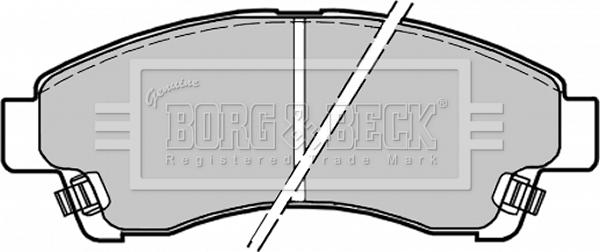 Borg & Beck BBP1435 - Kit pastiglie freno, Freno a disco www.autoricambit.com