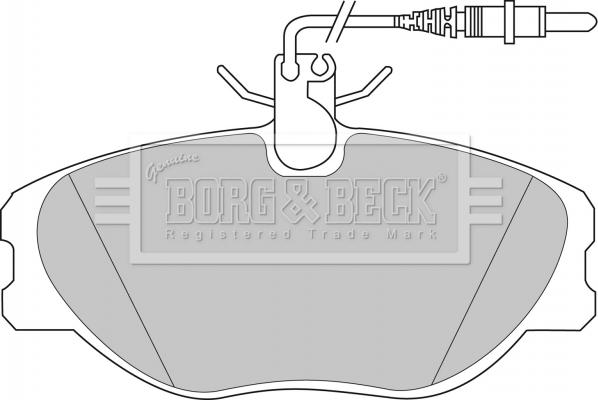 Borg & Beck BBP1438 - Kit pastiglie freno, Freno a disco www.autoricambit.com