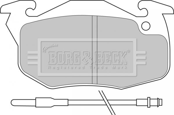 Borg & Beck BBP1425 - Kit pastiglie freno, Freno a disco www.autoricambit.com