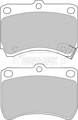 Borg & Beck BBP1553 - Kit pastiglie freno, Freno a disco www.autoricambit.com