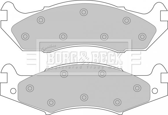 Borg & Beck BBP1566 - Kit pastiglie freno, Freno a disco www.autoricambit.com