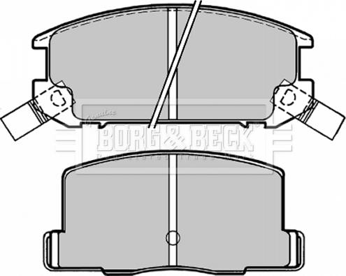 Borg & Beck BBP1504 - Kit pastiglie freno, Freno a disco www.autoricambit.com