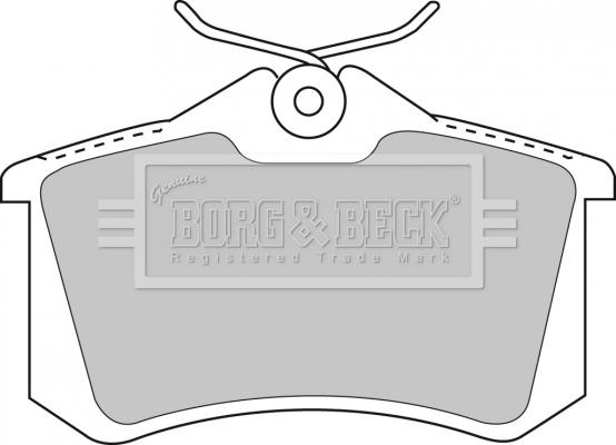 Borg & Beck BBP1512 - Kit pastiglie freno, Freno a disco www.autoricambit.com