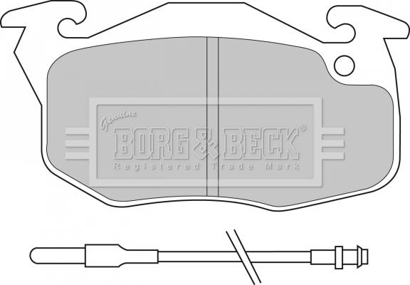 Borg & Beck BBP1532 - Kit pastiglie freno, Freno a disco www.autoricambit.com