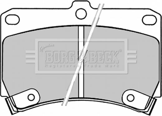 Borg & Beck BBP1520 - Kit pastiglie freno, Freno a disco www.autoricambit.com