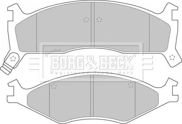 Borg & Beck BBP1573 - Kit pastiglie freno, Freno a disco www.autoricambit.com