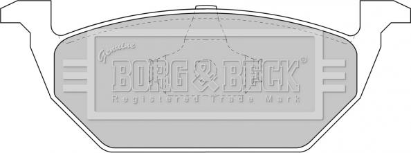 Borg & Beck BBP1618 - Kit pastiglie freno, Freno a disco www.autoricambit.com