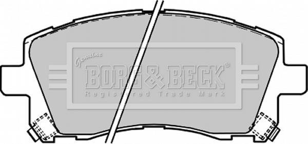 Borg & Beck BBP1680 - Kit pastiglie freno, Freno a disco www.autoricambit.com