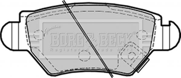 Borg & Beck BBP1687 - Kit pastiglie freno, Freno a disco www.autoricambit.com