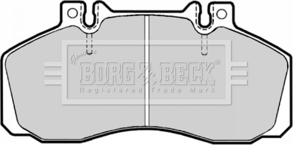 Borg & Beck BBP1636 - Kit pastiglie freno, Freno a disco www.autoricambit.com