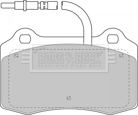 Borg & Beck BBP1674 - Kit pastiglie freno, Freno a disco www.autoricambit.com