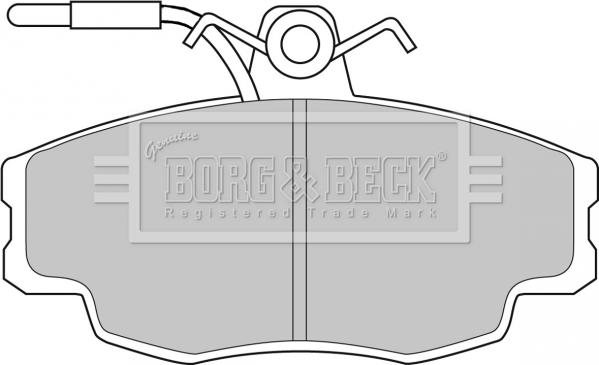 Borg & Beck BBP1062 - Kit pastiglie freno, Freno a disco www.autoricambit.com