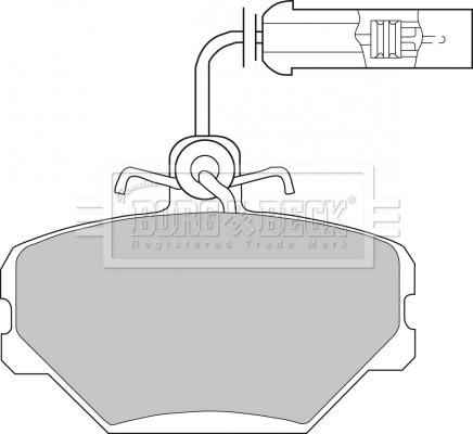 Borg & Beck BBP1086 - Kit pastiglie freno, Freno a disco www.autoricambit.com