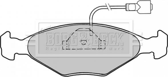 Borg & Beck BBP1029 - Kit pastiglie freno, Freno a disco www.autoricambit.com