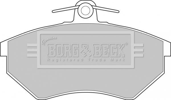 Borg & Beck BBP1076 - Kit pastiglie freno, Freno a disco www.autoricambit.com