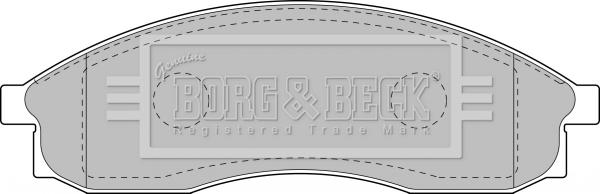 Borg & Beck BBP1151 - Kit pastiglie freno, Freno a disco www.autoricambit.com