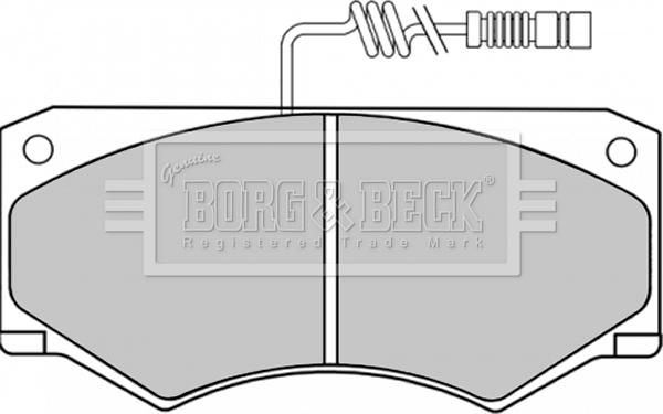 Borg & Beck BBP1153 - Kit pastiglie freno, Freno a disco www.autoricambit.com