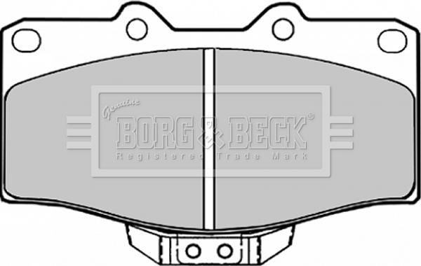 Borg & Beck BBP1152 - Kit pastiglie freno, Freno a disco www.autoricambit.com