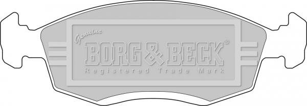 Borg & Beck BBP1100 - Kit pastiglie freno, Freno a disco www.autoricambit.com