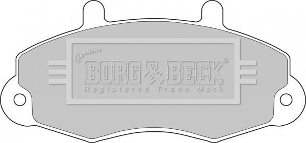 Borg & Beck BBP1107 - Kit pastiglie freno, Freno a disco www.autoricambit.com