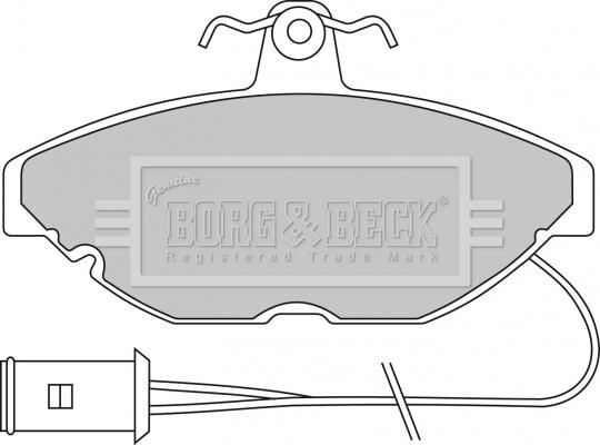 Borg & Beck BBP1115 - Kit pastiglie freno, Freno a disco www.autoricambit.com