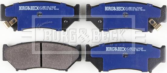 Borg & Beck BBP1184 - Kit pastiglie freno, Freno a disco www.autoricambit.com