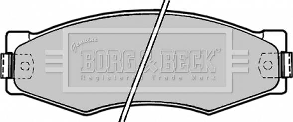 Borg & Beck BBP1180 - Kit pastiglie freno, Freno a disco www.autoricambit.com