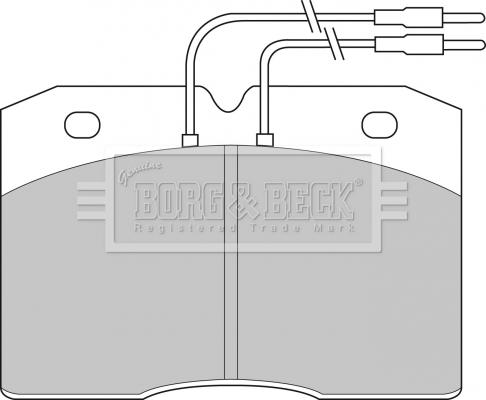 Borg & Beck BBP1133 - Kit pastiglie freno, Freno a disco www.autoricambit.com