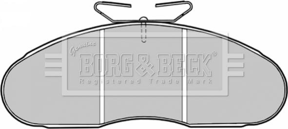 Borg & Beck BBP1126 - Kit pastiglie freno, Freno a disco www.autoricambit.com