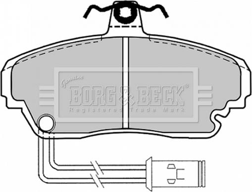 Borg & Beck BBP1128 - Kit pastiglie freno, Freno a disco www.autoricambit.com